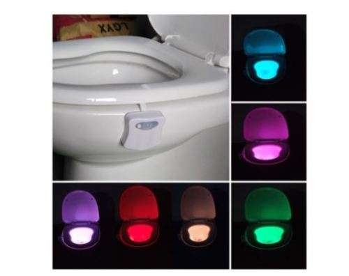 Motion Activated LED Toilet Night with 8 LED colors