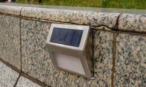 Solar-Powered LED Stair Lights - Set of two