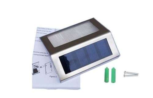 Solar-Powered LED Stair Lights - Set of two