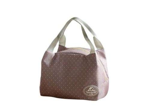 Kids Portable Insulated Thermal Lunch Bag - Pink Butterfly