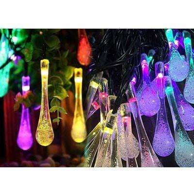 30 LED Raindrop Lights | Solar Powered