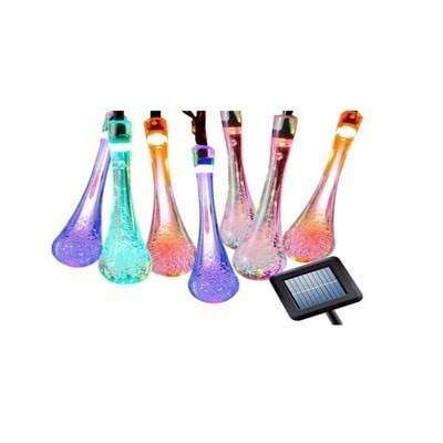 30 LED Raindrop Lights | Solar Powered