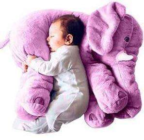 Elephant Plush Pillow - Available in Grey, Pink or Blue Colours -