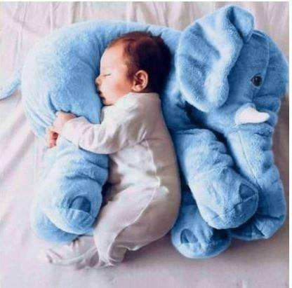 Elephant Plush Pillow - Available in Grey, Pink or Blue Colours -