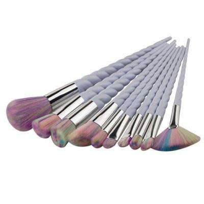 10 PIECE UNICORN MAKEUP BRUSH SET