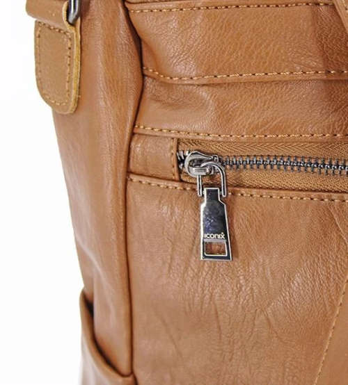 Iconix 3-Way PU Leather Anti-Theft Backpack