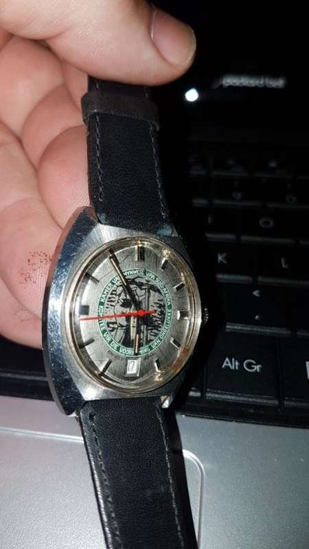 Vintage Auto Swiss Mechanical Watch