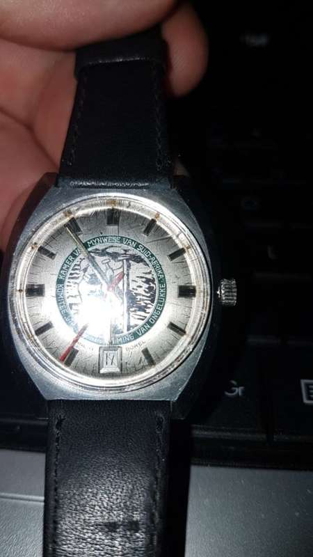 Vintage Auto Swiss Mechanical Watch
