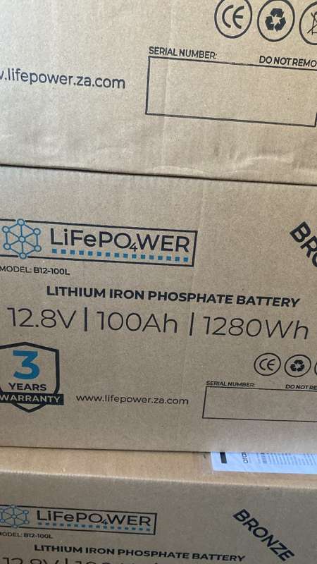 LifePo4 LITHIUM IRON PHOSPHATE BATTERY 12V | 100Ah | 1280Wh