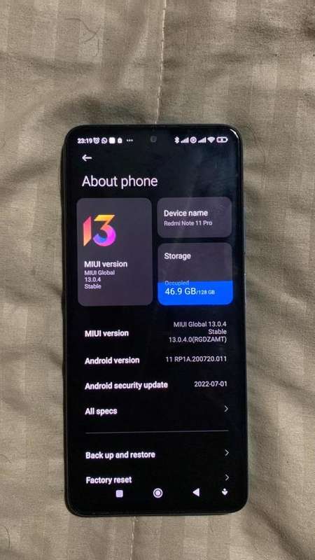 Xiaomi Redmi note 11 Pro