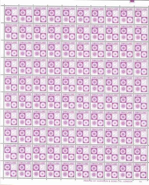 Swaziland - 1991 - Complete Sheets Postage Due