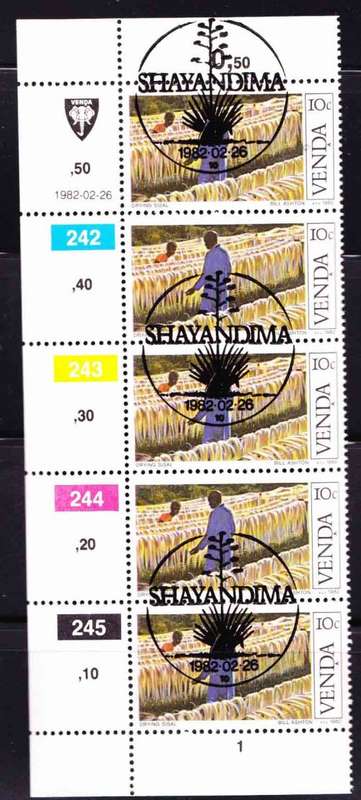 Venda - 1981 - Sisal Cultivation - 10c Control Block CTO