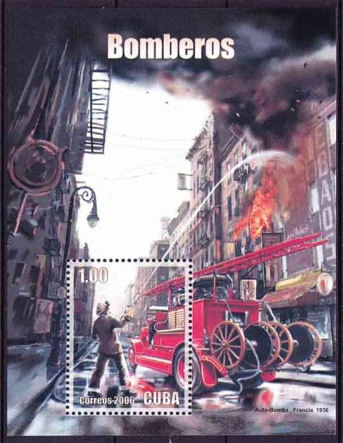 Cuba - 2006 - Fire Fighting, Fire Brigade - Miniature Sheet
