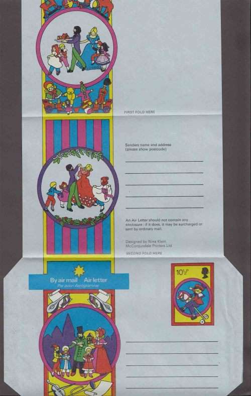 Great Britain - Aerogramme Air Letter - Christmas 10 1/2p