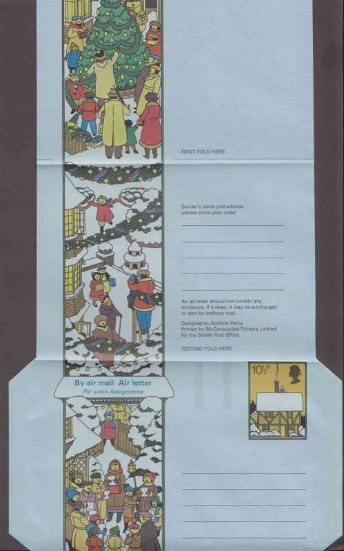 Great Britain - Aerogramme Air Letter - Christmas 10 1/2p