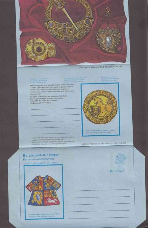 Great Britain - Aerogramme Air Letter - 1980 - Society of Antiquaries - 14p