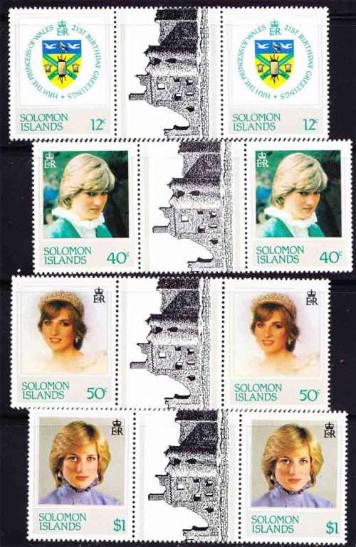 Solomon Islands - 1982 - HRH Princess of Wales, Lady Diana - 21st Birthday Celebrations, Greetings