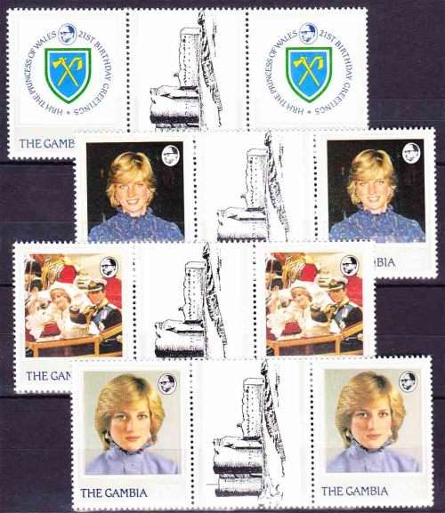 Gambia - 1982 - HRH Princess of Wales, Lady Diana - 21st Birthday Celebrations / Greetings
