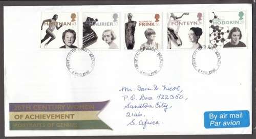 Great Britain QEII - 1996 - 20th Century Women of Achievement - FDC