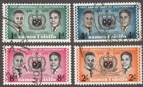 Samoa I Sisifo - 1962 - Independence - 1st Anniversary