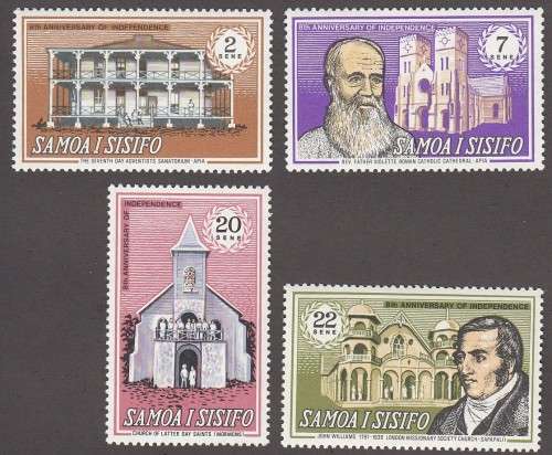 Samoa I Sisifo - 1970 - Eighth anniversary of independence