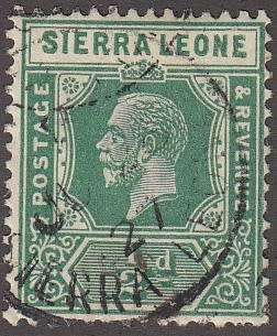 Sierra Leone - 1921 to 1927 - King George V 1/2p