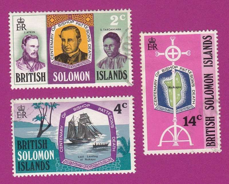 Solomon Islands British - 1971 - Queen Elizabeth II - Bishop Patteson