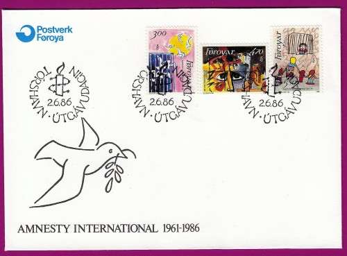 Faroe Islands - 1986 - Amnesty International 25th Anniversary
