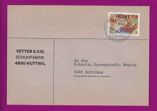 Switzerland on Cover - 1969 - Swiss Society for Territorial Planning 1968