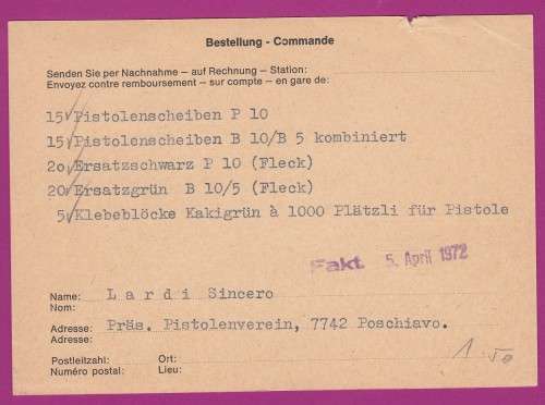 Switzerland on Cover - 1972 - Poschiavo on Samedan Definitive