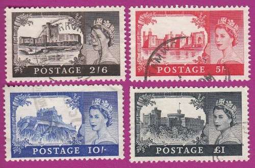 Great Britain - 1955 - Queen Elizabeth II - Castles