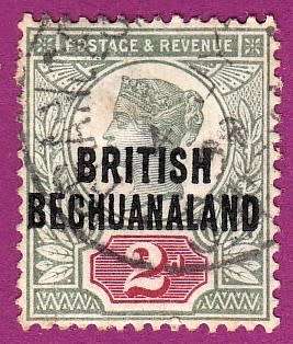 British Bechuanaland Botswana - 1891 to 1904 - Queen Victoria