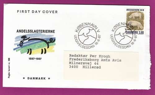 Denmark - 1987 - Danish Cooperative Bacon Factories, centenary
