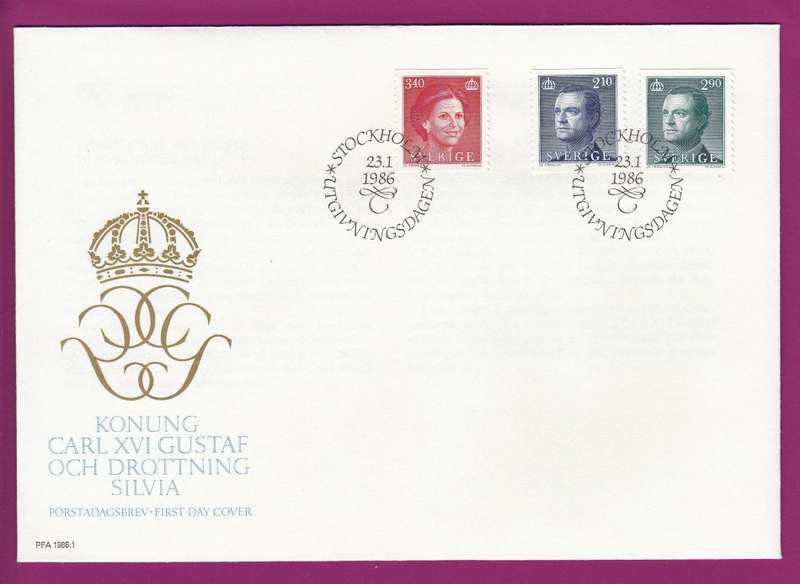 Sweden - 1986 to 1989 - Queen Silvia King Carl XVI Gustaf