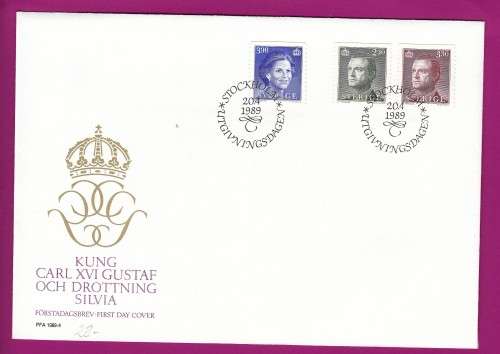 Sweden - 1986 to 1989 - Queen Silvia King Carl XVI Gustaf