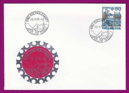 Switzerland on Cover - 1979 - Europa: CEPT Microwave radio relay station on Jungfraujoch