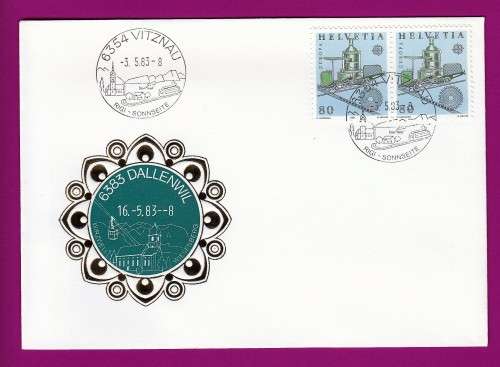 Switzerland on Cover - 1983 - Cog railway, 1871