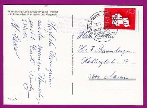 Switzerland on Postcard - 1982 - Federal Gymnastic Society Flumserberg
