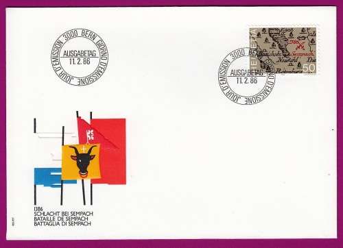 Switzerland on Cover - 1986 - Battle of Sempach, 600th Anniversary