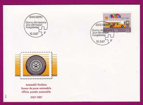 Switzerland on Cover - 1987 - Mobile Post Office 50th Anniversary
