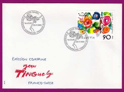 Switzerland on Cover - 1988 - Joint Issue France Paintings