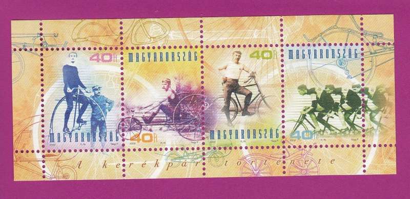 Hungary - 2002 - History of the Bicycle