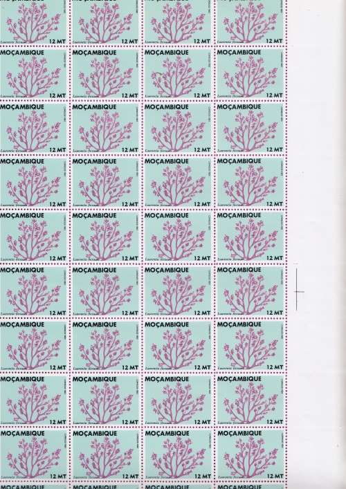Mozambique - 1983 - Seaweed Part Sheet