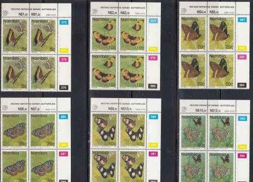 Namibia (Previously South West Africa SWA) - 1993 - Butterflies