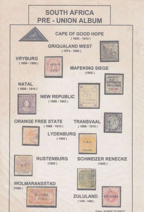 South Africa Pre Union Album