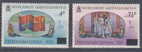 Tristan Da Cunha - 1977 - Silver Jubilee Overprinted