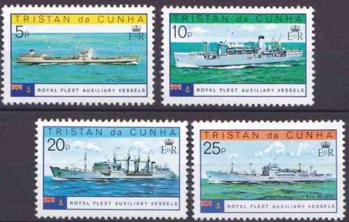 Tristan Da Cunha - 1978 - Royal Fleet Auxiliary Vessels