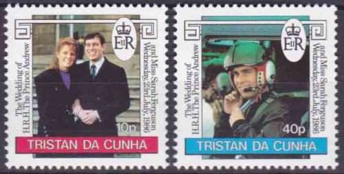Tristan Da Cunha - 1986 - Royal Wedding Issue, Prince Andrew and Fergi