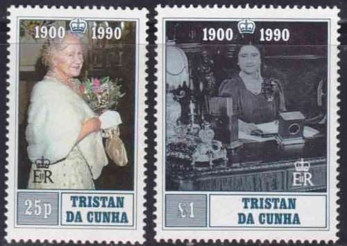 Tristan Da Cunha - 1990 - Queen Mother, 90th Birthday