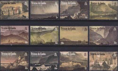 Tristan Da Cunha - 1988 - Paintings of the Island, 1824, by Augustus Earle (1793-1838)
